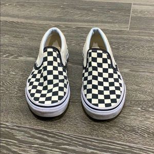 Blank and White Checkered Classic Vans!!